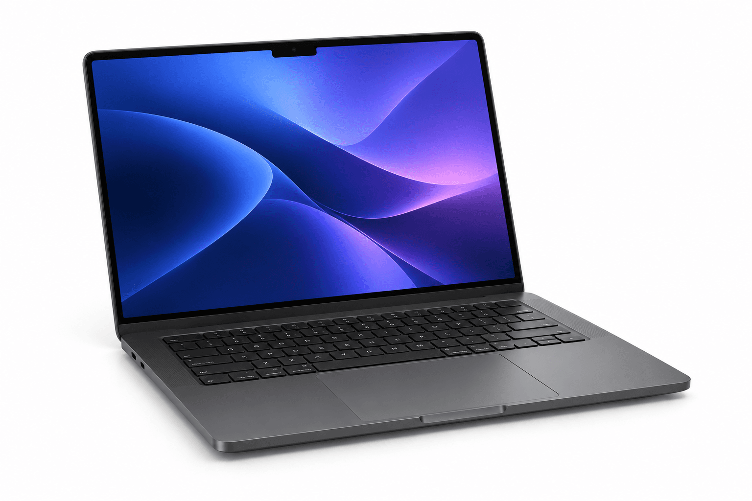 Imagen referencial de una laptop MacBook Pro sobre fondo blanco